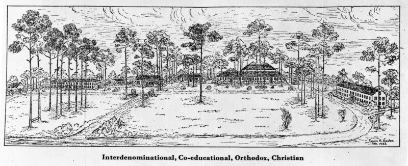Bob Jones College Campus Drawing, 1933