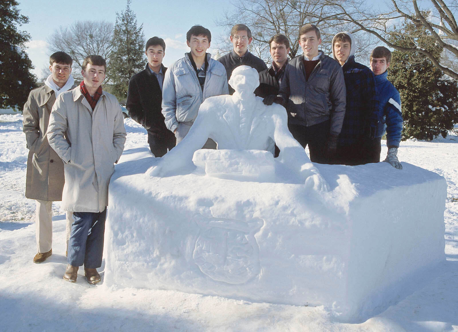 Bob Jones University - Snow Sculpture, 1987